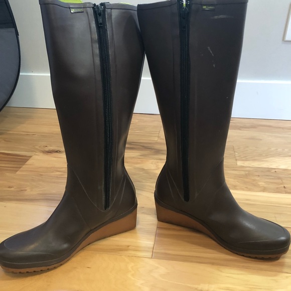 tretorn wedge rain boots